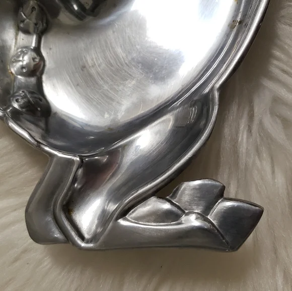 Vintage Lenox Yuletide Metal Reindeer Servewear Tray - Picture 5 of 12